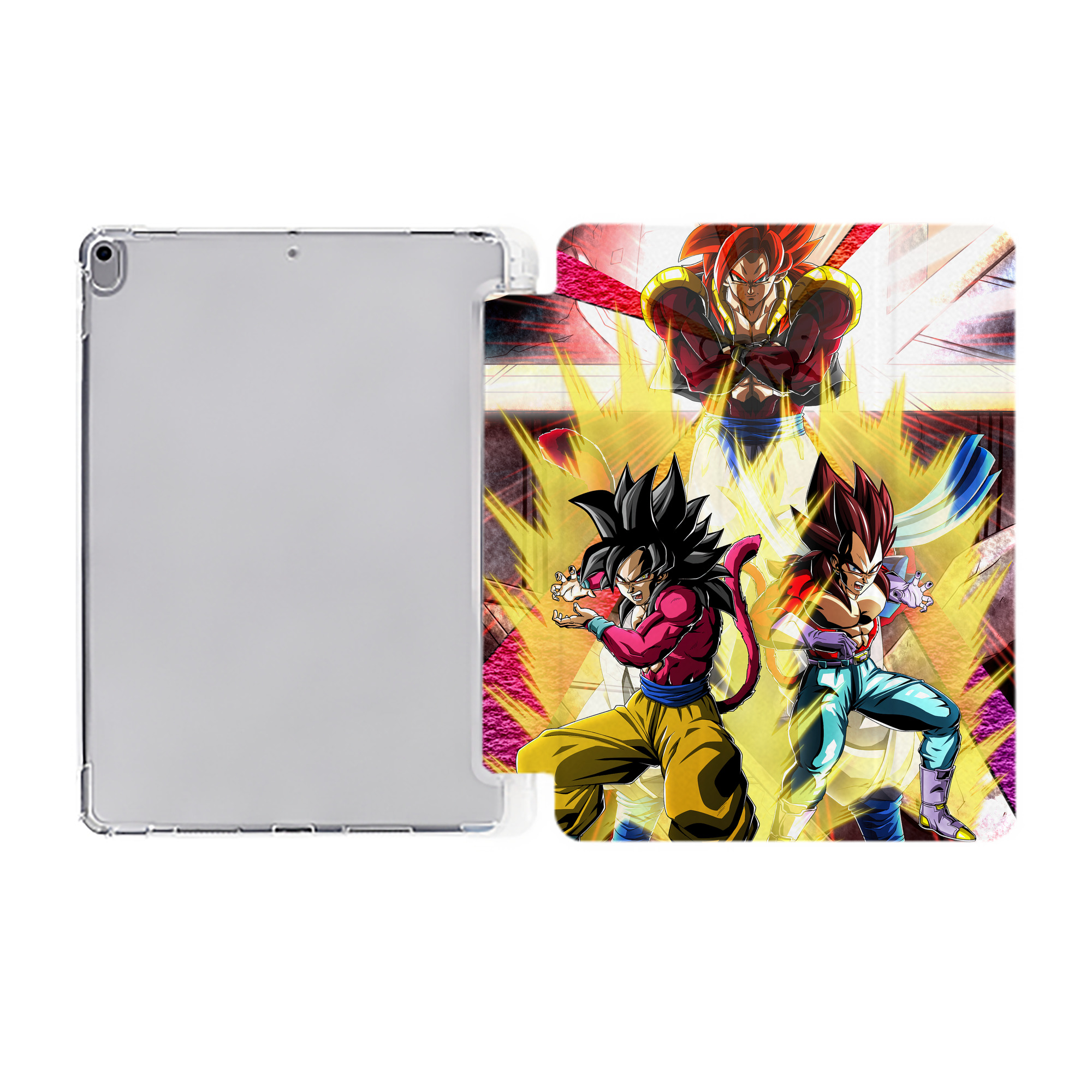 （画像用） ドラゴンボール DRAGON BALL IPad ケース ペン収納付き 三つ折りスタンド PUレザー×シリコン 対応機種9.5/10.5/10.9インチ